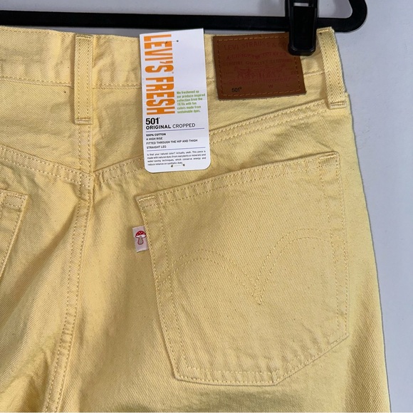 Free People x Levi’s Fresh 501 Original Cropped Jeans Size 29 - Picture 4 of 10